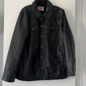 Levi's Black Faux Leather Jacket
